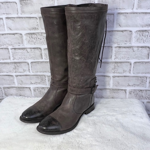 |•SONORA•| Brown Leather Boots Size 7 1/2 - Picture 1 of 12